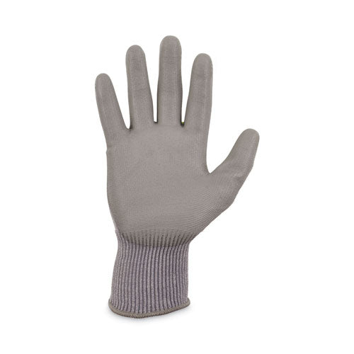 Proflex 7024 Ansi A2 Pu Coated Cr Gloves, Gray, X-large, 12 Pairs/pack