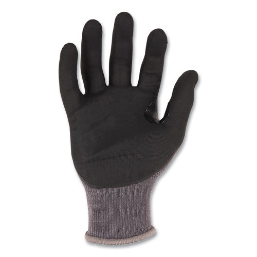 Proflex 7043 Ansi A4 Nitrile Coated Cr Gloves, Gray, Small, 1 Pair