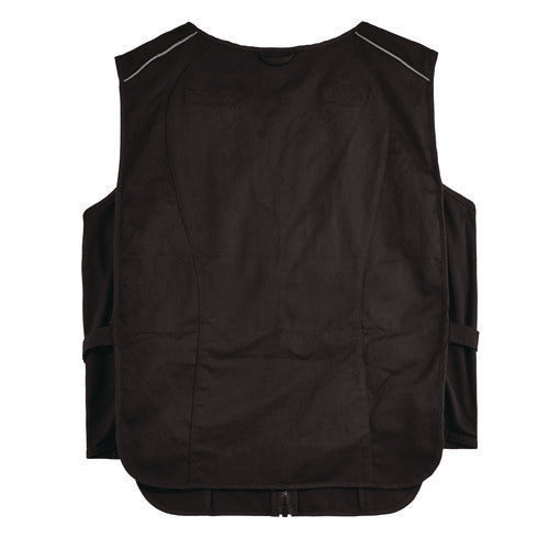 Chill-its 6260 Lightweight Phase Change Cooling Vest With Packs, Cotton/poly, 2x-large/3x-large, Black