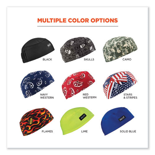 Chill-its 6630 High-performance Terry Cloth Skull Cap, Polyester, One Size Fits Most, Camo