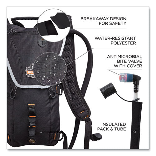 Chill-its 5156 Low Profile Hydration Pack, 3 L, Black