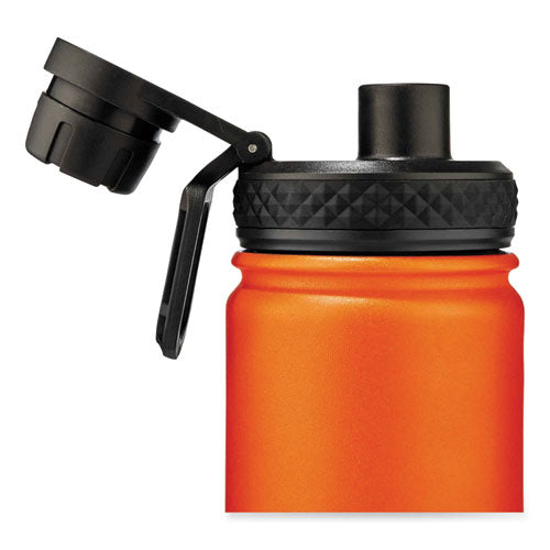 Chill-its 5152 Insulated Stainless Steel Water Bottle, 25 Oz, Metal, Orange