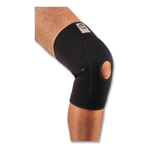 Proflex 615 Open Patella Anterior Pad Knee Sleeve, Medium, Black