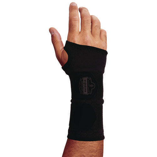 Proflex 685 Wrist Support Sleeve - Double Strap, Large, Fits Left Hand/right Hand, Black