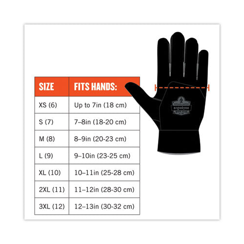 Proflex 821 Smooth Surface Handling Gloves, Black, X-large, Pair