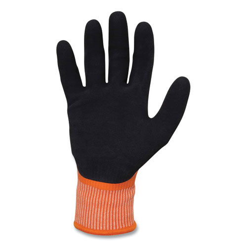 Proflex 7551 Ansi A5 Coated Waterproof Cr Gloves, Orange, Medium, Pair