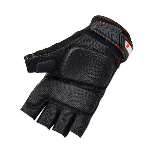 Proflex 900 Half-finger Impact Gloves, Black, Small, Pair