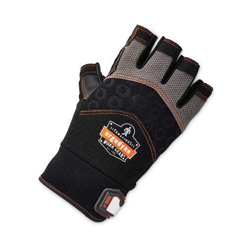 Proflex 900 Half-finger Impact Gloves, Black, 2x-large, Pair