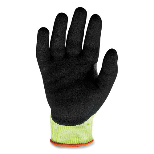 Proflex 7041-case Ansi A4 Nitrile Coated Cr Gloves, Lime, Medium, 144 Pairs/carton