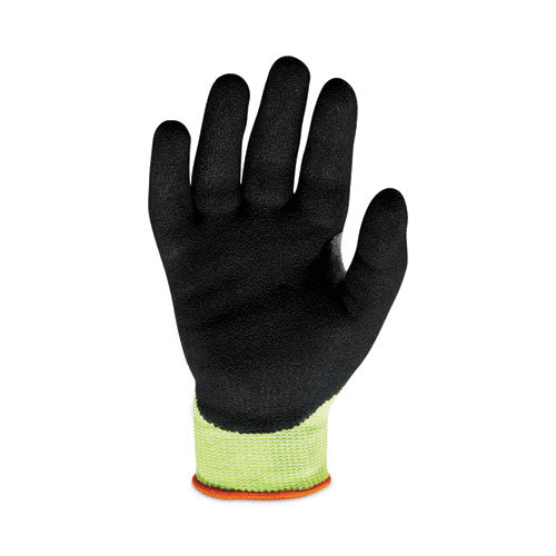 Proflex 7041 Ansi A4 Nitrile-coated Cr Gloves, Lime, Large, 144 Pairs