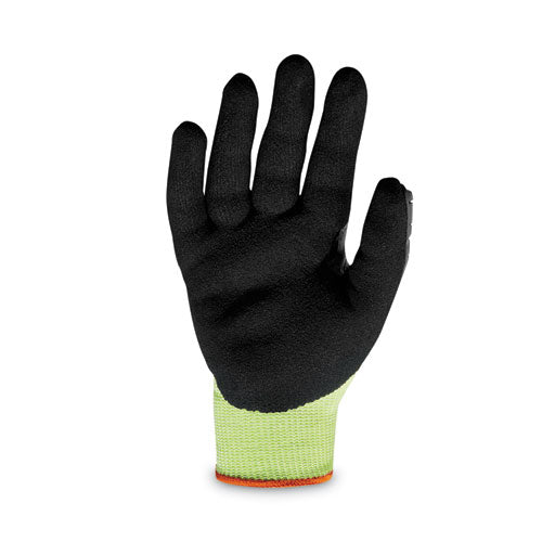 Proflex 7141 Ansi A4 Dir Nitrile-coated Cr Gloves, Lime, 2x-large, Pair