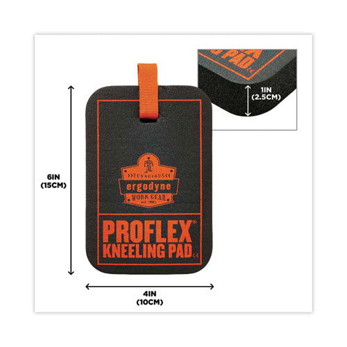 Proflex 365 Mini Foam Kneeling Pad, Grabber, 1", Mini, Black