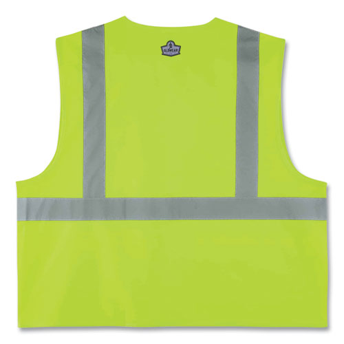 Glowear 8225z Class 2 Standard Solid Vest, Polyester, Lime, 4x-large/5x-large