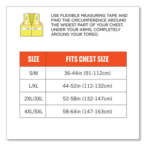 Glowear 8262frz Class 2 Fr Surveyor Zipper Vest, Tencel/modacrylic/para-aramid/kevlar, Large/x-large, Lime