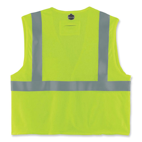 Glowear 8260frhl Class 2 Fr Safety Hook And Loop Vest, Modacrylic/kevlar, Large/x-large, Lime