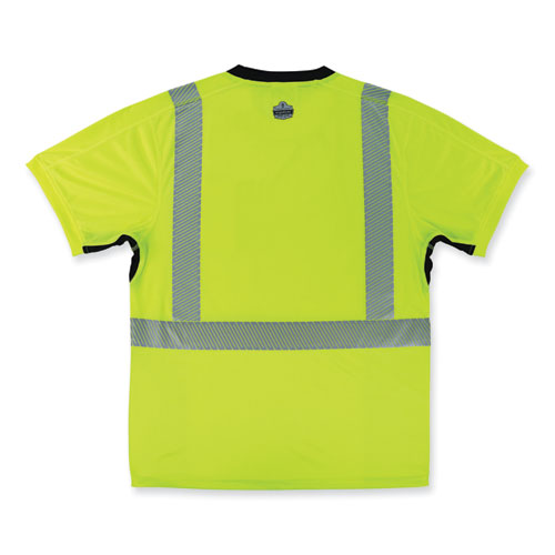 Glowear 8283bk Class 2 Lightweight Performance Hi-vis T-shirt, Polyester, Medium, Lime