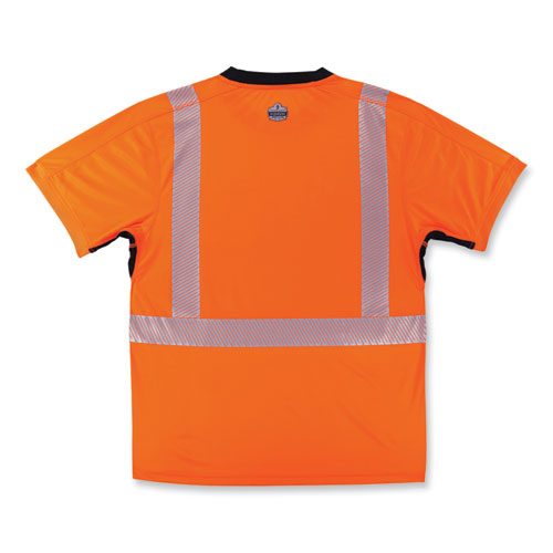 Glowear 8283bk Class 2 Lightweight Performance Hi-vis T-shirt, Polyester, 2x-large, Orange