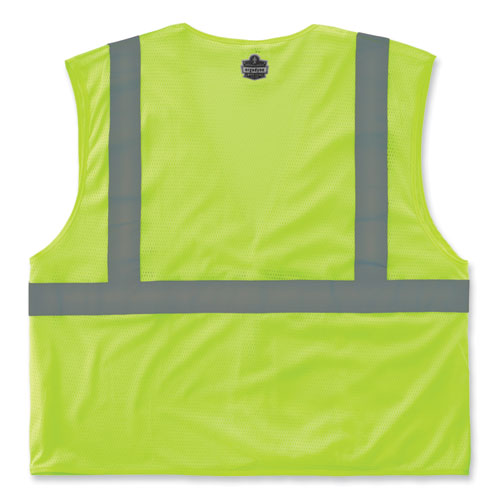 Glowear 8210hl-s Single Size Class 2 Economy Mesh Vest, Polyester, 2x-large, Lime