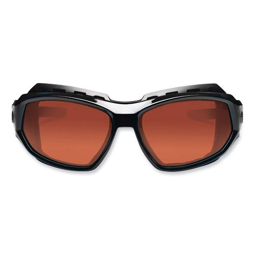 Skullerz Loki Safety Glasses/goggles, Black Nylon Impact Frame, Polarized Copper Polycarbonate Lens