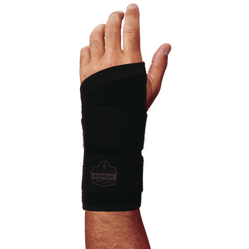 Proflex 4015 Wrist Brace Support With Double Strap, Large, Fits Left Hand, Black