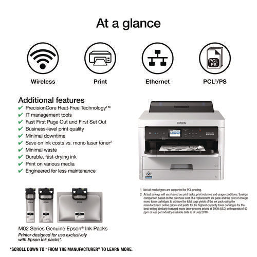 Workforce Pro Wf-m5299 Monochrome Wireless Inkjet Printer