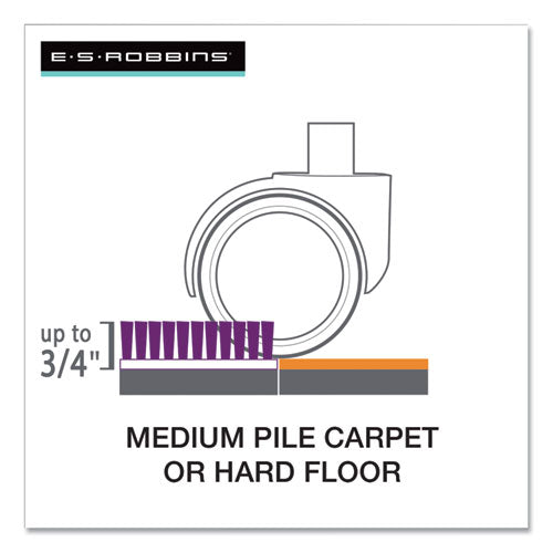 Floor+mate, For Hard Floor To Medium Pile Carpet Up To 0.75", 36 X 48, Clear