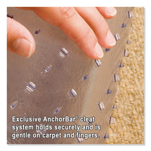 Natural Origins Chair Mat With Lip For Carpet, 36 X 48, Clear