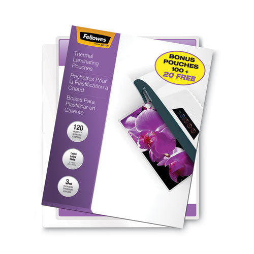 Imagelast Laminating Pouches With Uv Protection, 3 Mil, 9" X 11.5", Clear, 120/pack