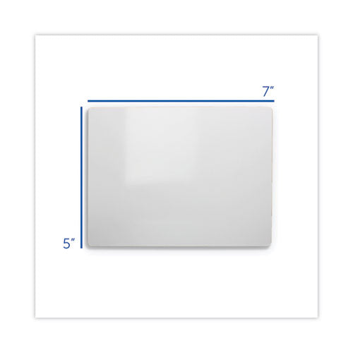 Dry Erase Board, 7" X 5", White Surface, 12/pack