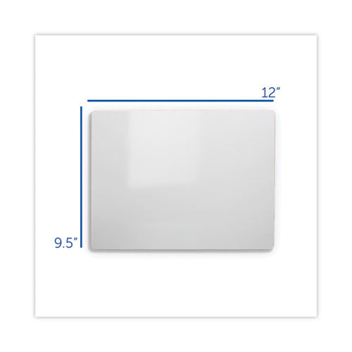 Dry Erase Board, 12" X 9.5", White Surface, 12/pack