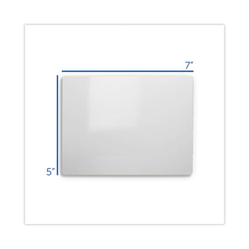 Dry Erase Board, 5" X 7", White Surface, 12/pack