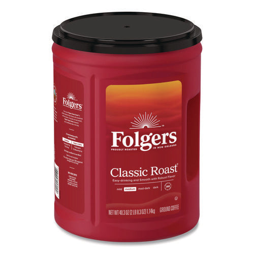 Classic Roast Ground Coffee, Classic Roast, 40.3 Oz Canister