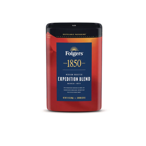 Coffee, Expedition Blend, Ground, 12 Oz Canister, 6/carton