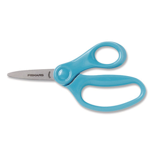 Classpack Scissors Caddy, Pointed Tip, 5" Long, 1.6" Cut Length, Straight Asst Color Handles: Blue/green/lt Blue/red, 24/set