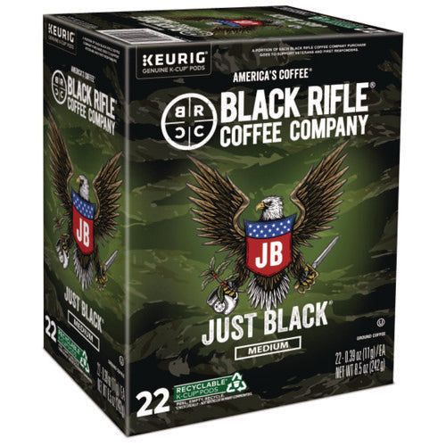 Just Black Coffee K-cups, 88/carton