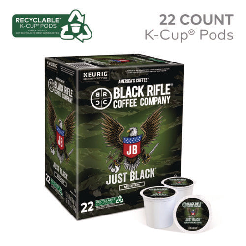 Just Black Coffee K-cups, 88/carton