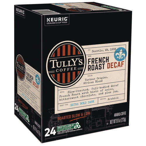 French Roast Decaf Coffee K-cups, 96/carton