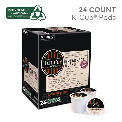 Breakfast Blend Coffee K-cups, 24/box