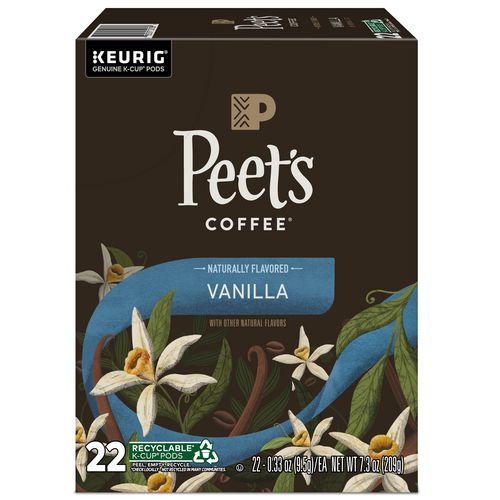 Vanilla K-cups, 0.33 Oz K-cup, 22/box