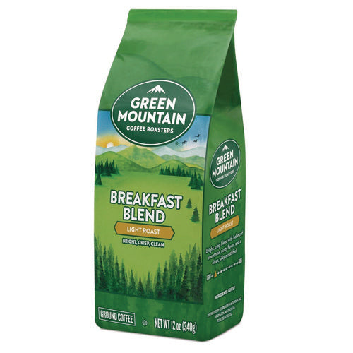 Breakfast Blend Ground Coffee, 12 Oz Bag