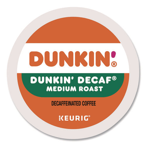 K-cups, Dunkin' Decaf, 0.37 Oz, 22/box, 4 Boxes/carton