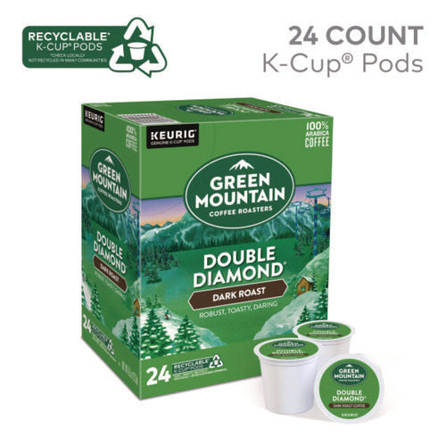 Double Black Diamond Extra Bold Coffee K-cups, 96/carton