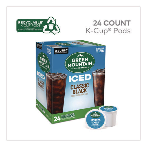 Classic Black Brew Over Ice Coffee K-cups, 0.4 Oz, 24/box