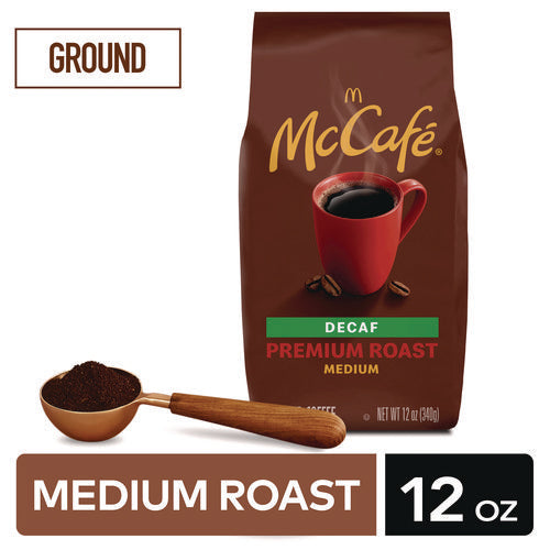 Ground Coffee, Premium Roast Decaf, 12 Oz Bag