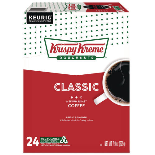 Classic Coffee K-cups, Medium Roast, 24/box