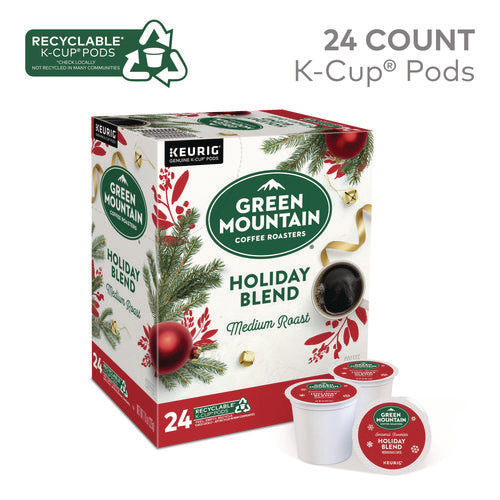 Holiday Blend K-cups, Medium Roast, 24/box