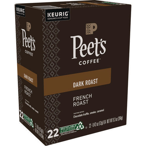 French Roast Coffee K-cups, 22/box