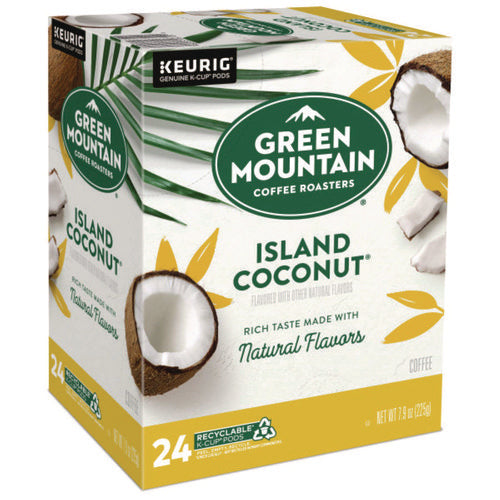 Island Coconut Coffee K-cup Pods, 96/carton