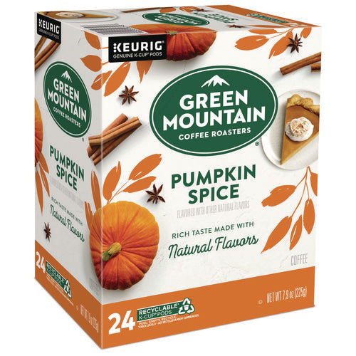 Fair Trade Certified Pumpkin Spice Flavored Coffee K-cups, 24/box