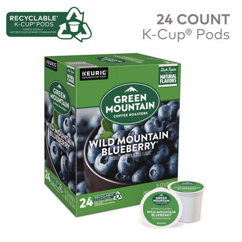 Fair Trade Wild Mountain Blueberry Coffee K-cups, 96/carton